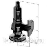 Предохранительный клапан Broen (Zetkama) фланцевый угл. сталь Т=350С, Ру 40, дав. ср. 0,2-33 бар Broen