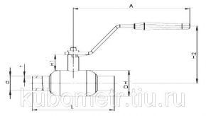 Кран шаровый Broen Ballomax 11с10фт КШТ 60.002.015 Broen