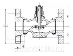 Клапан регулирующий Broen Clorius M1F-FL двухходовой чугунный односедельчатый Broen