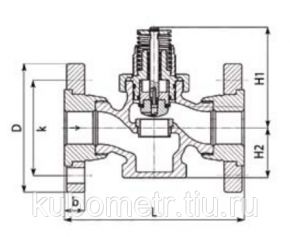 Клапан регулирующий Broen Clorius M1F-FD односедельчатый сбалансированный, DN 15-50  Broen